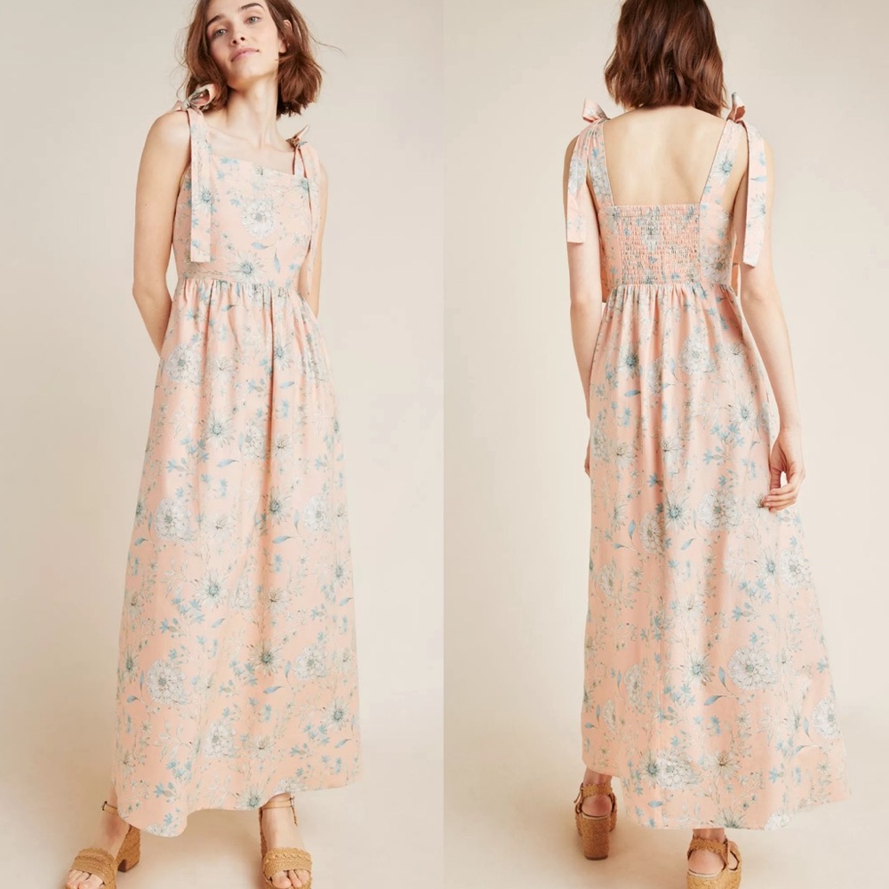 ✨ Gal Meets Glam Anthropologie Makenna Floral Maxi Dress ✨